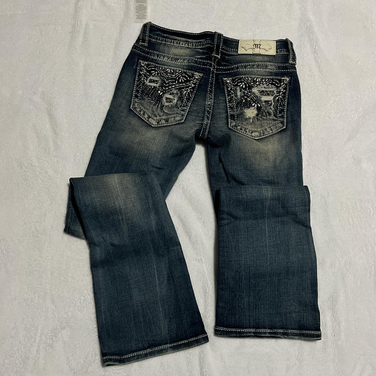 BRAND NEW** Miss Me Low Rise Jeans Size: 25L HMU🤠 - Depop