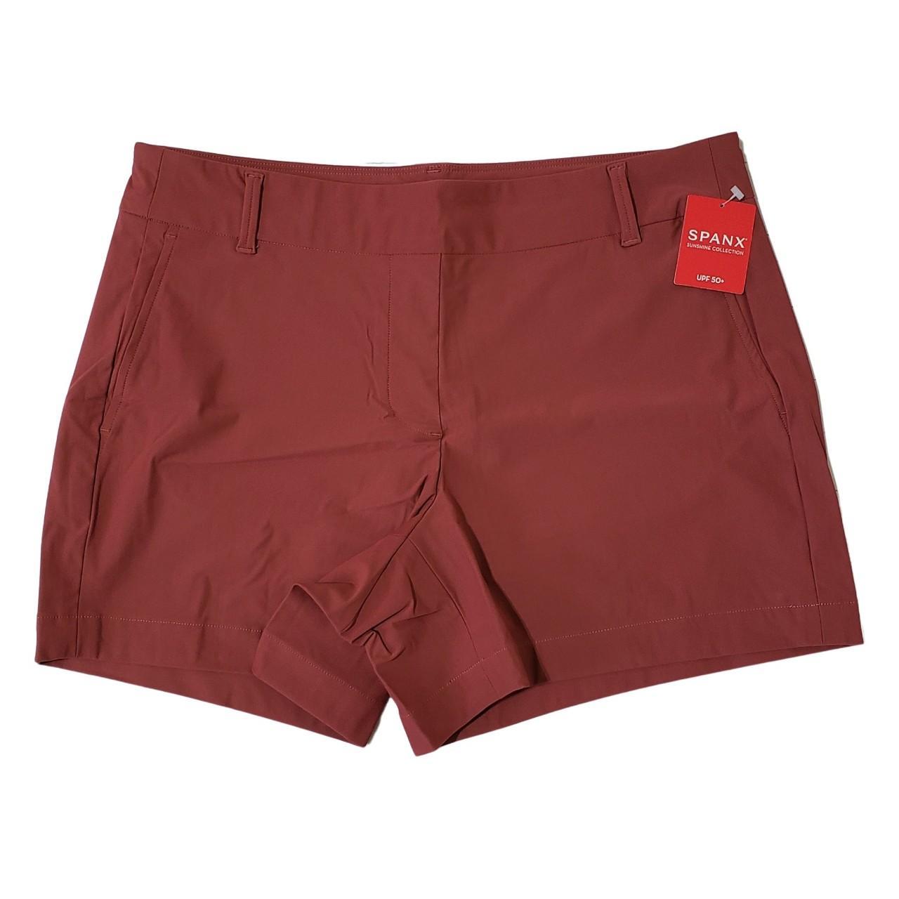 SPANX Women's Sunshine Shorts 4 Sun Washed Red - Depop