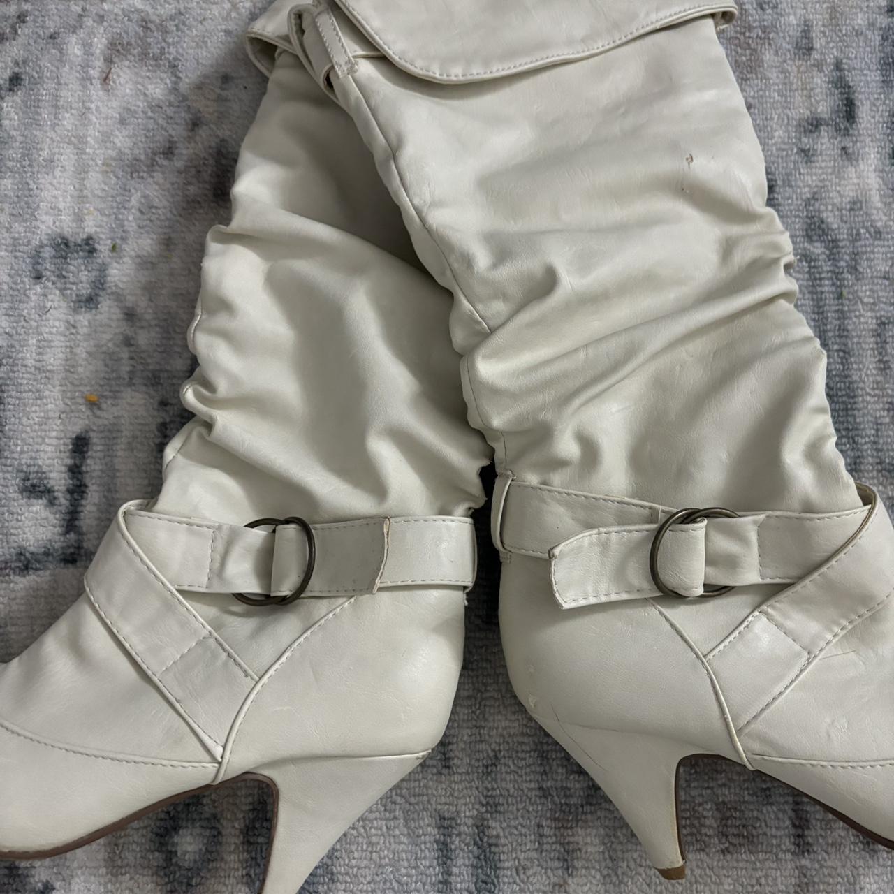 Charlotte russe white boots best sale