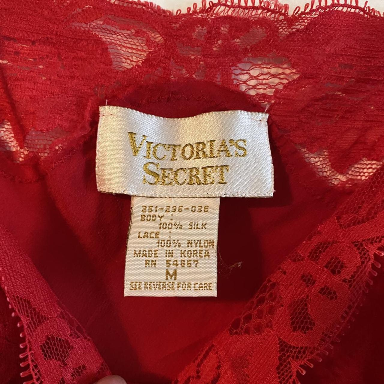 gorgeous vintage red slip dress from victoria’s... - Depop