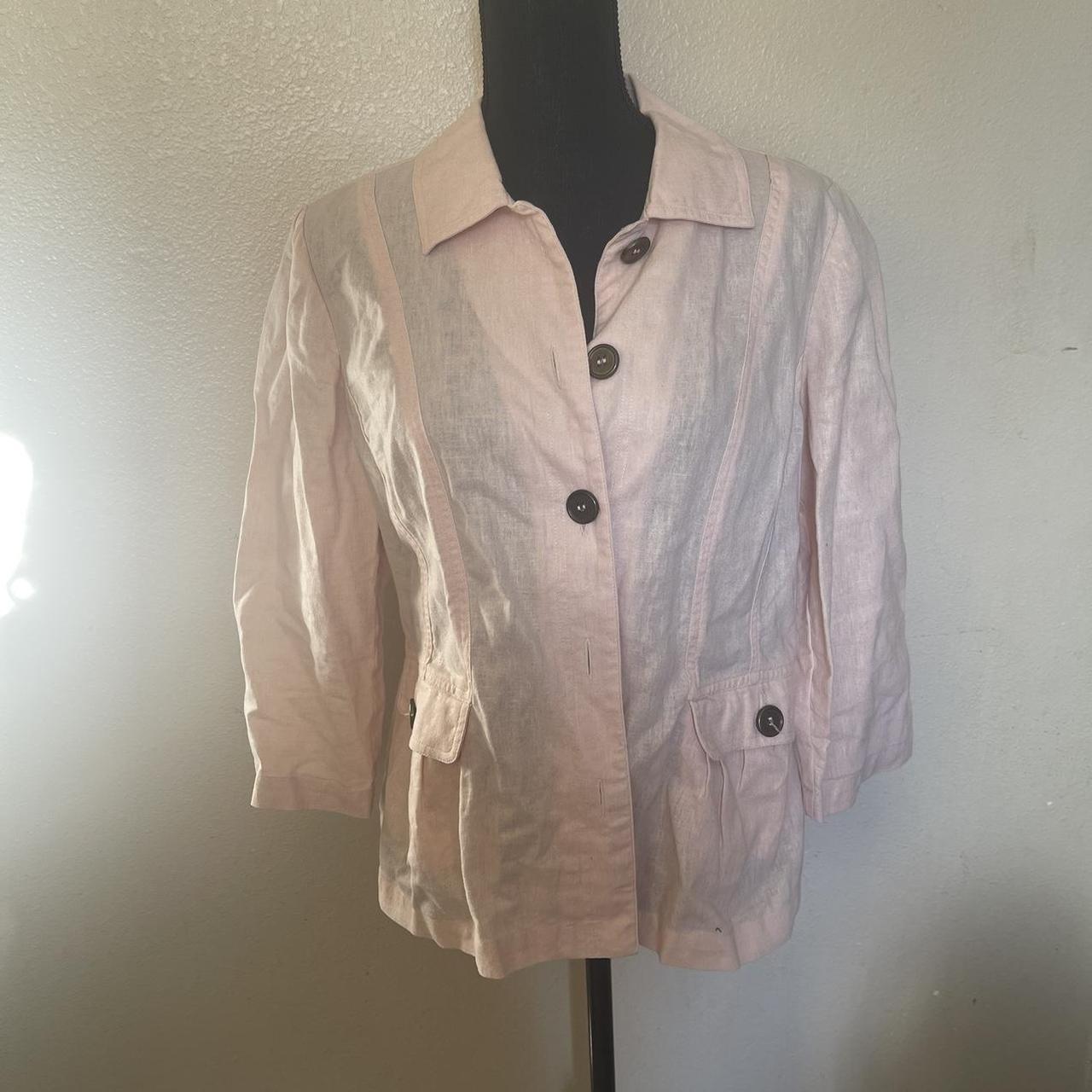 Chicos linen outlet jacket