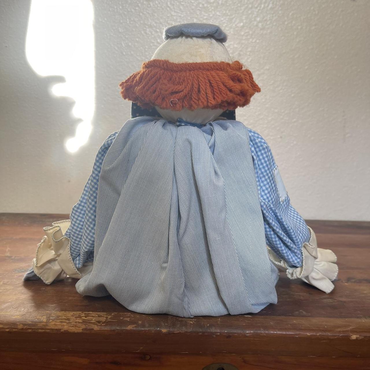 Antique Clown Doll Collector handmade pin stripe... Depop