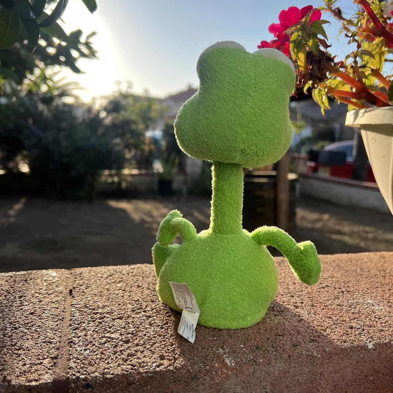Bobblehead Green Frog Stuffed Animal Plush Toy... Depop
