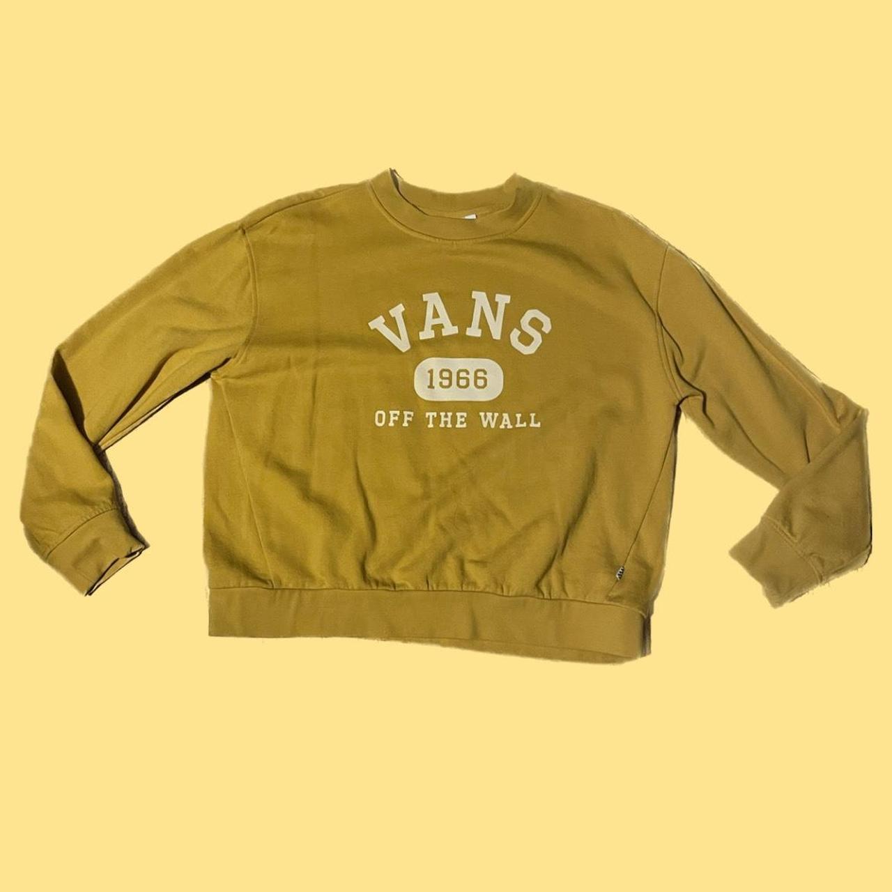 Vans yellow 2025 sweatshirt women's