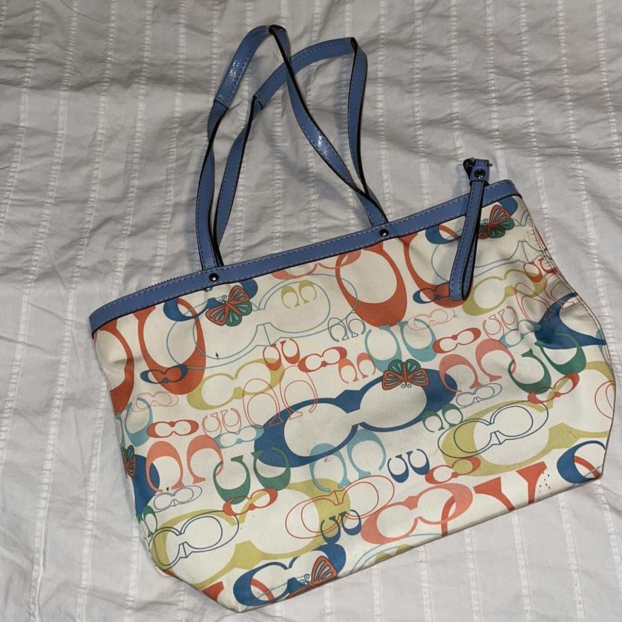 Butterfly Paris Theme Handbag Beige | Handbags | SWANKYSWANS