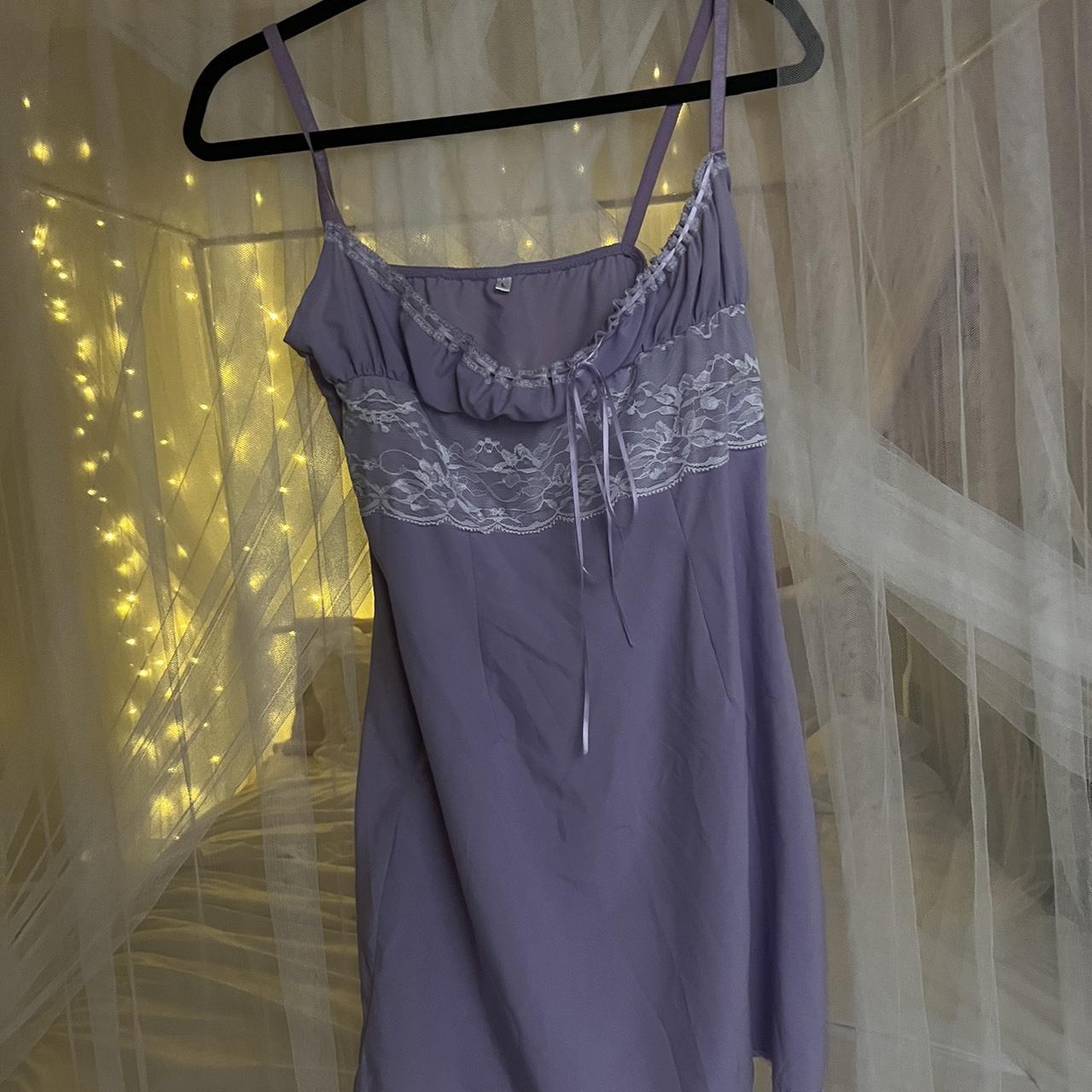 purple mini dress - Depop