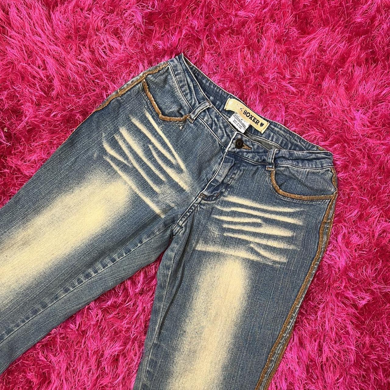 Joe Boxer Women's Blue and Yellow Jeans Depop
