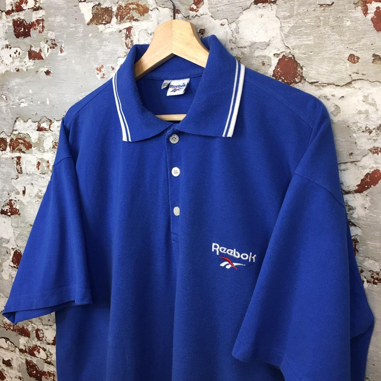 Reebok Men's Blue Polo-shirts | Depop