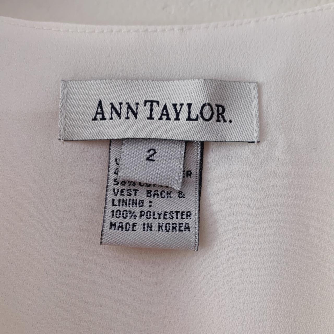 Ann Taylor Women's White Top (4)