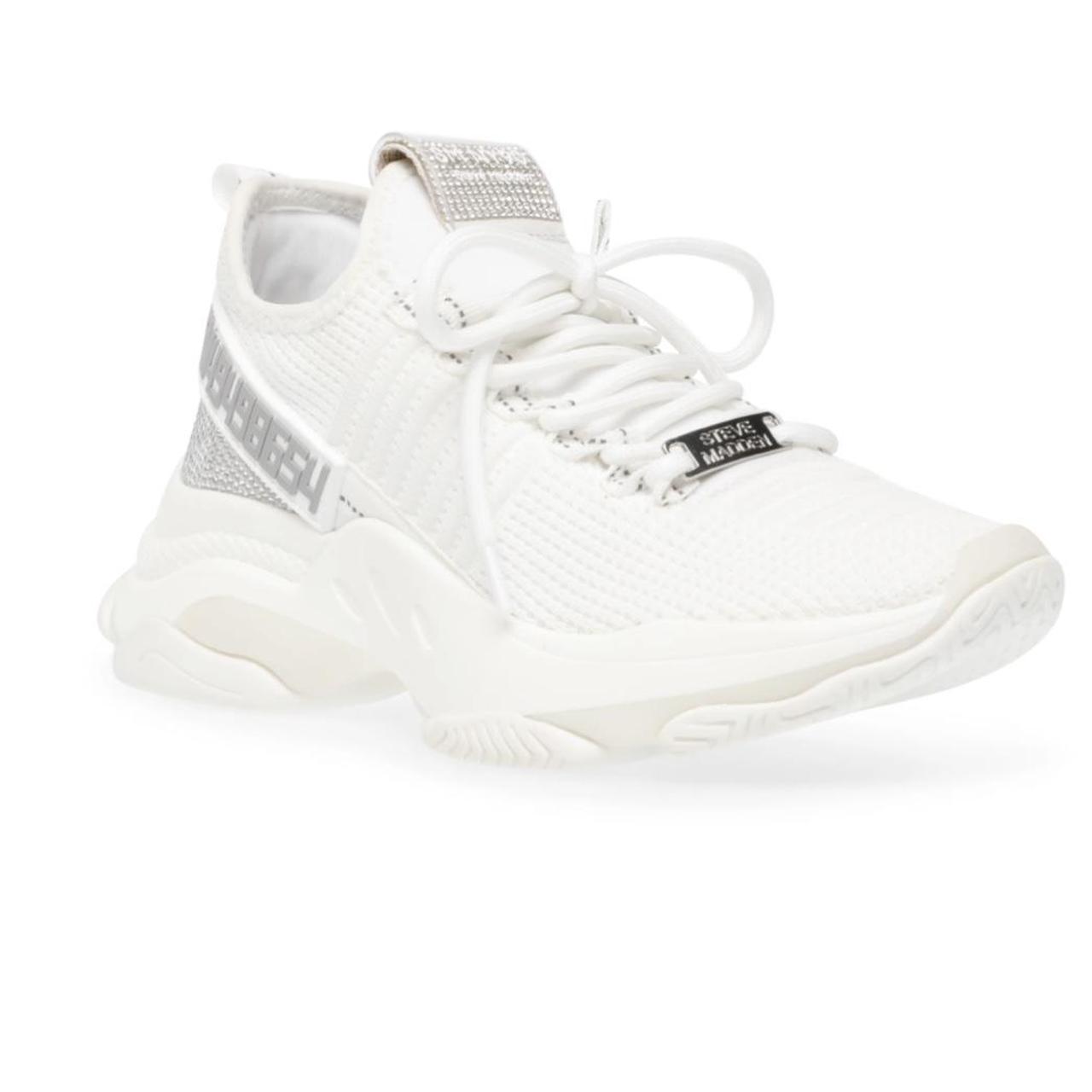 asos steve madden white trainers