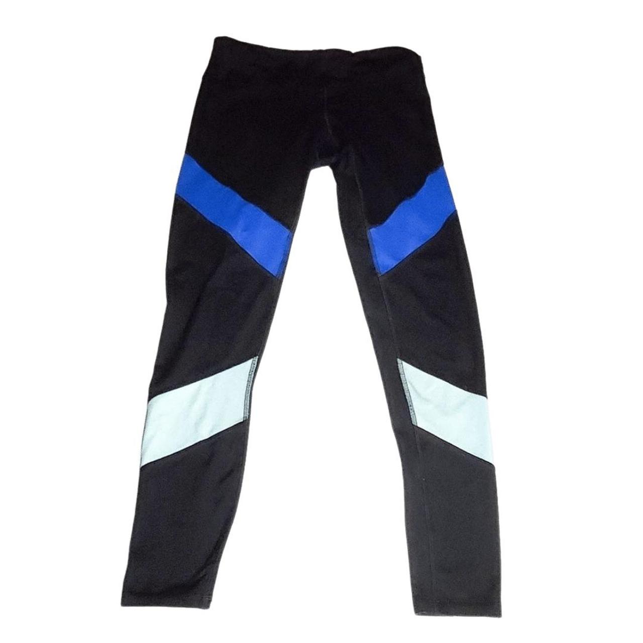Duo Dry Blue and Black leggings. These leggings are - Depop