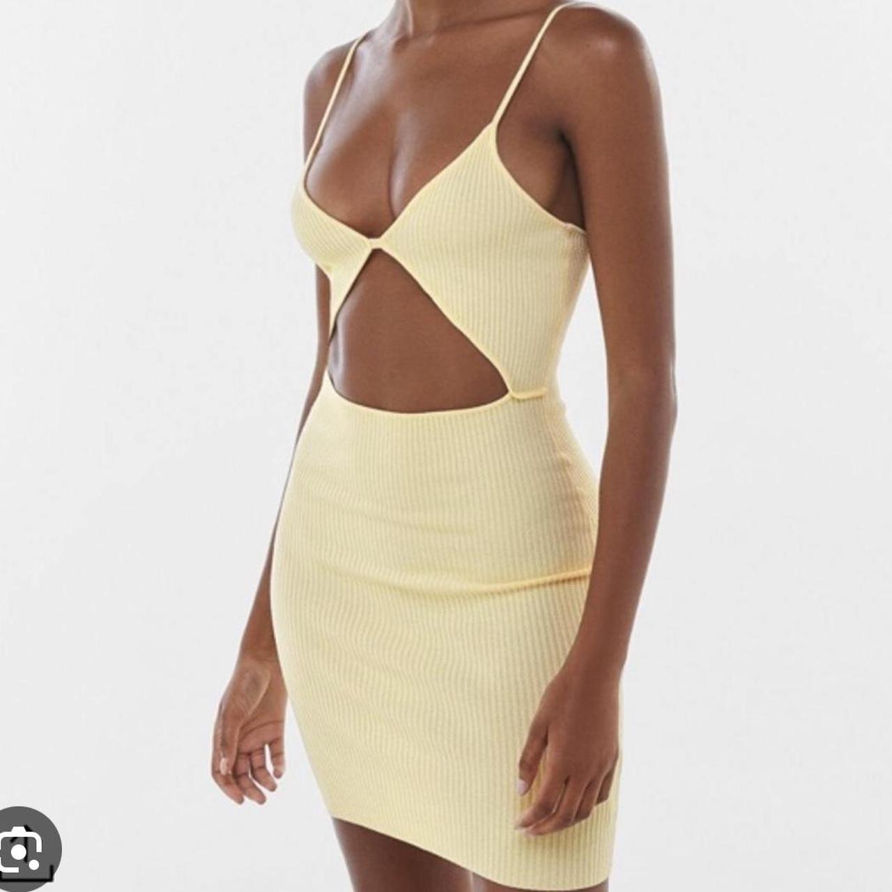 Selling This Fab Yellow Cut Out Mini Dress From Depop