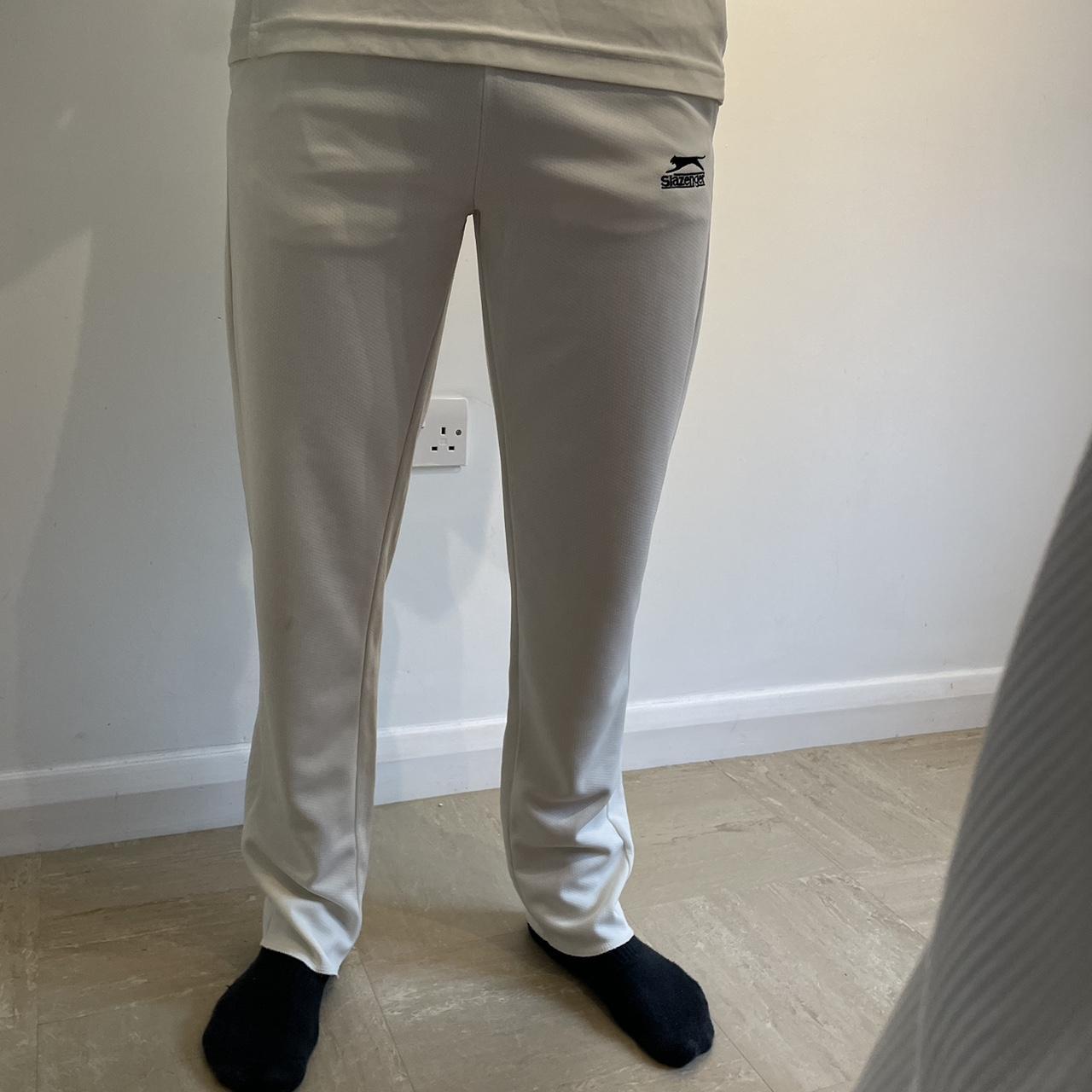 Slazenger Cricket Trousers Mens White Size UK Medium #REF10 | eBay