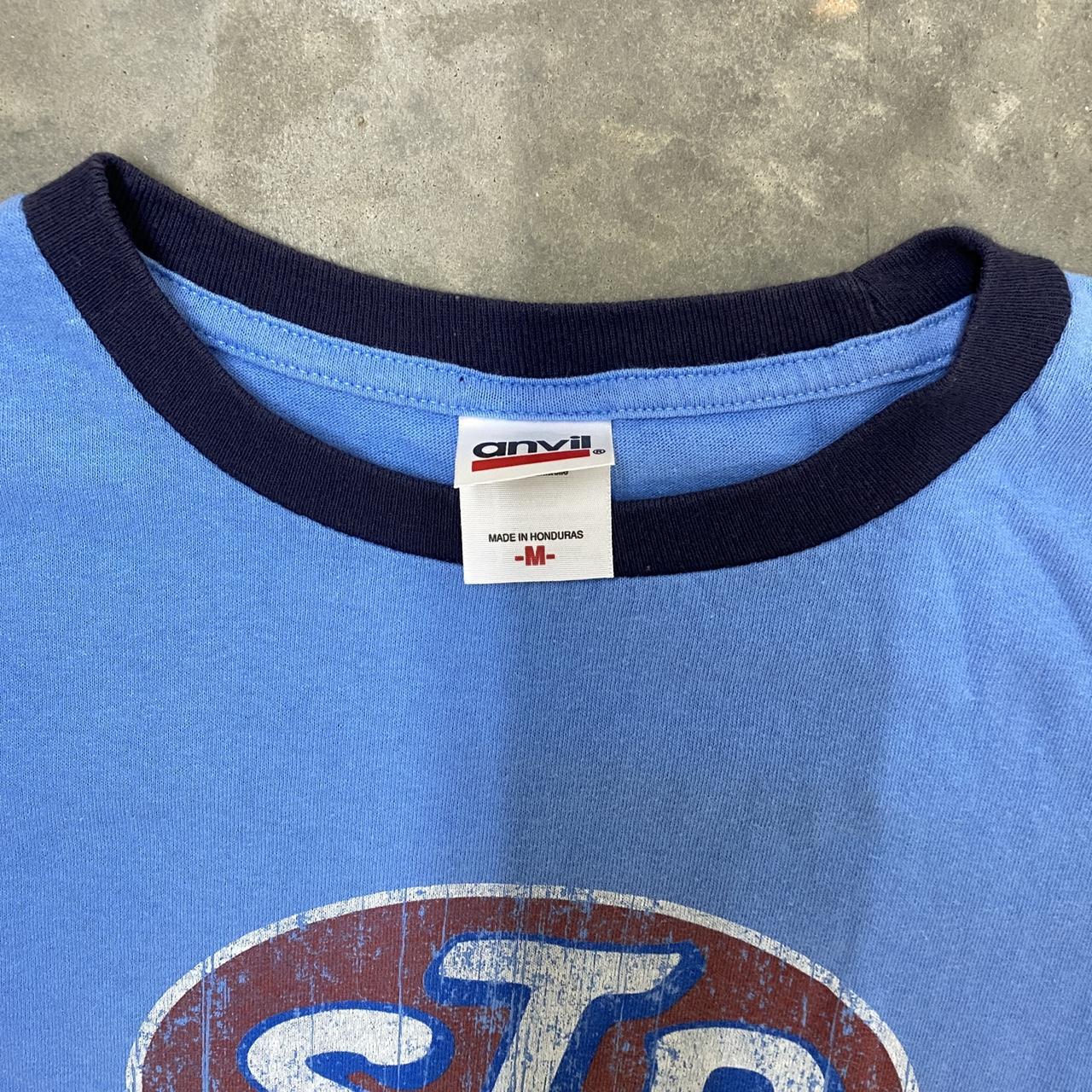 Vintage STP Oil Ringer T-shirt Size:... - Depop