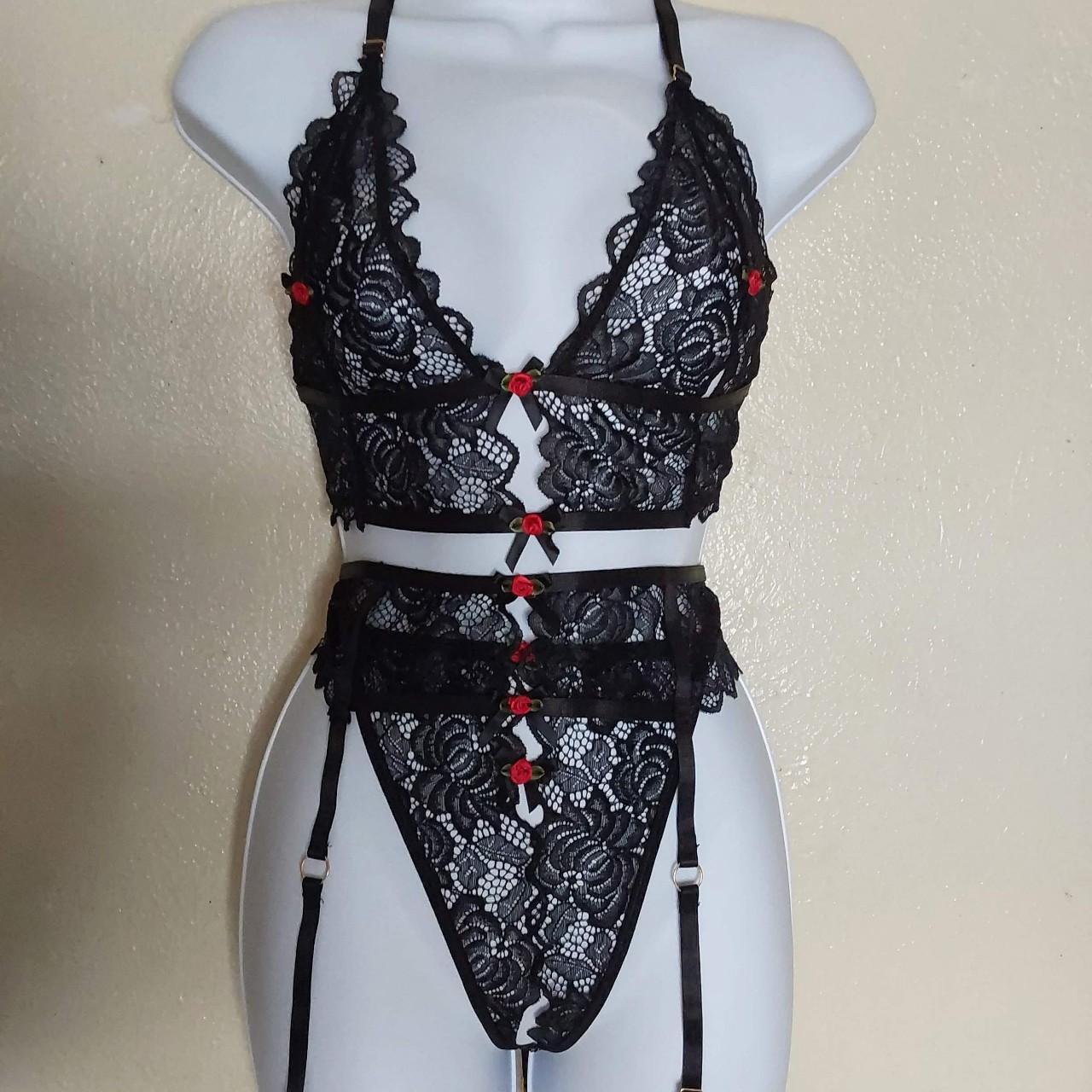 Oh La La Cheri Women's Marley Soft Cup Open Gusset Teddy With Eyelash Lace Strapping Detail