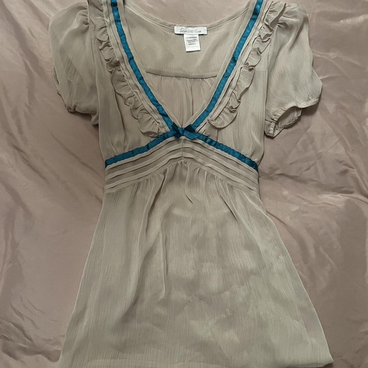 Vintage Charlotte Russe See Through Blouse Y K Depop