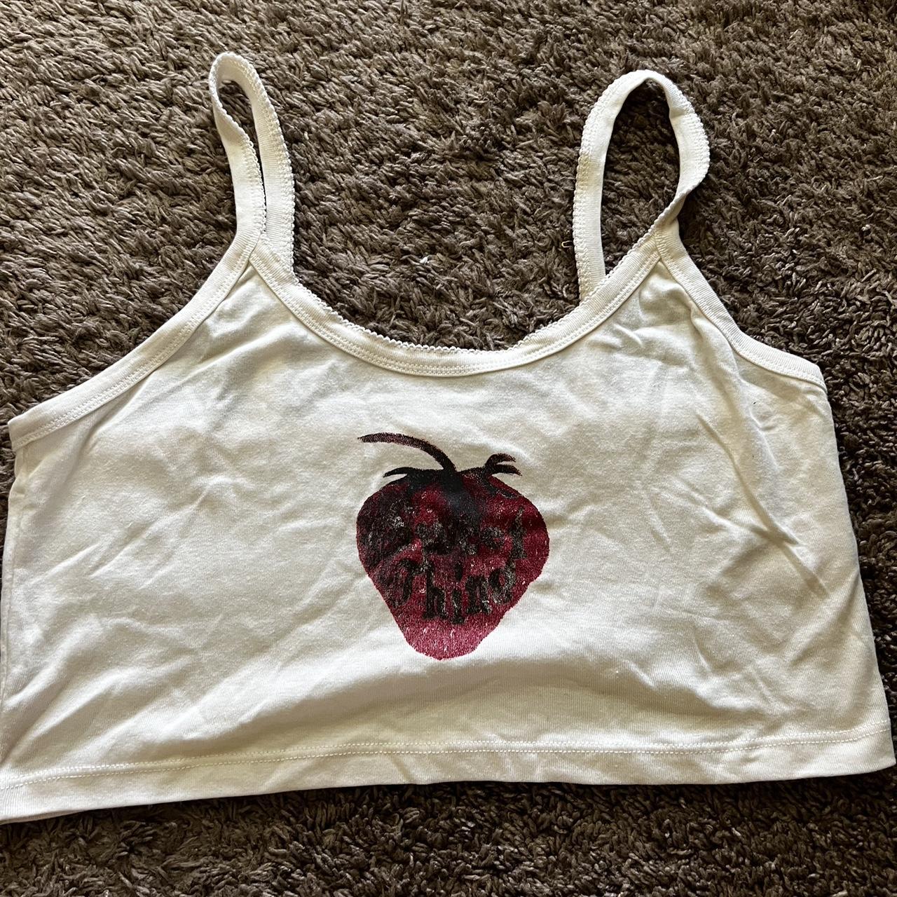 Urban Outfitters Strawberry Shirt. Never worn just... Depop