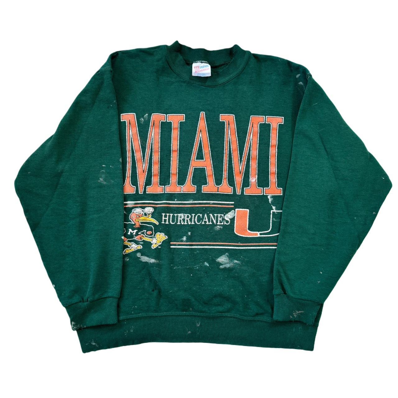 Vintage University of Miami crewneck — Size Depop