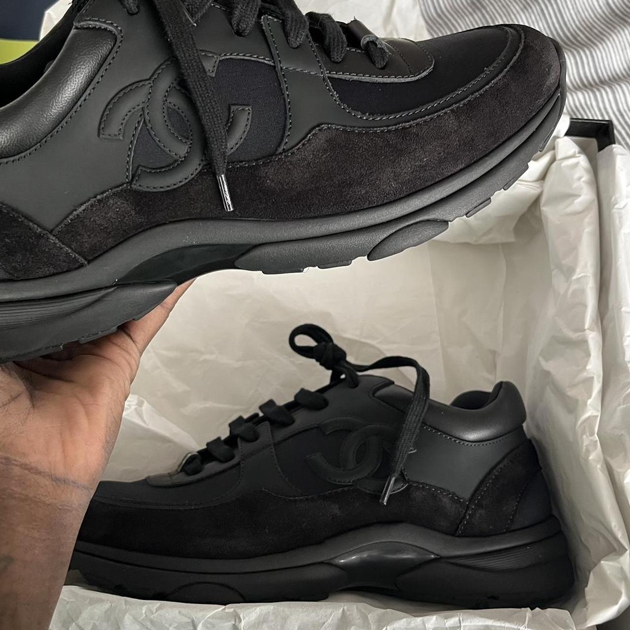 all white chanel runners