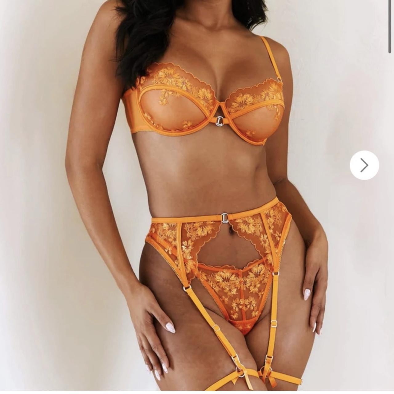 Ava Intimates Set - Orange – Lounge Underwear