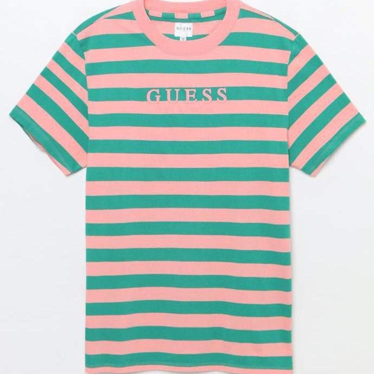 Guess pink and green shirt online