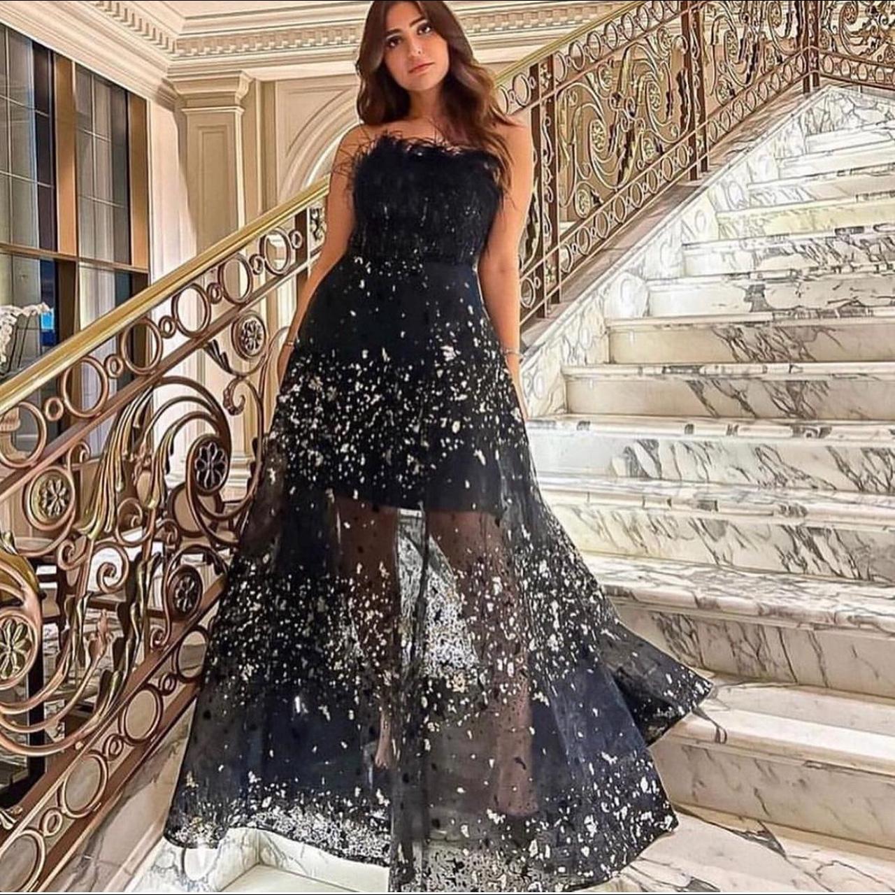 Shiny Sequin beaded Evening Dress/ prom dress/ party... - Depop