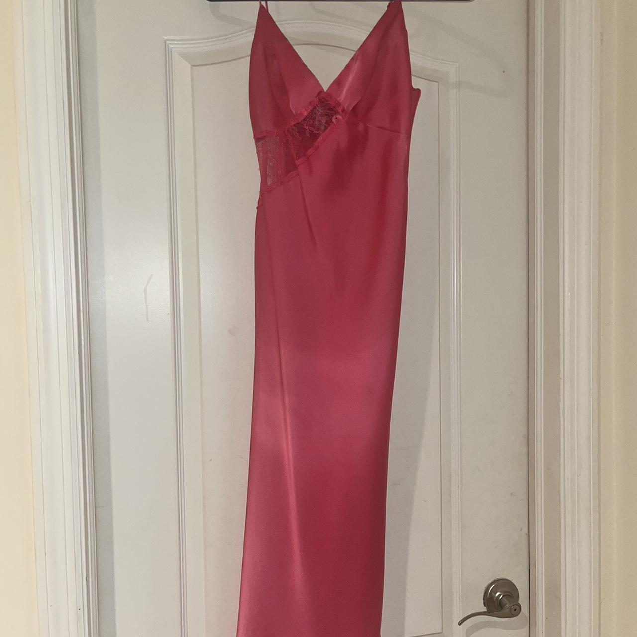 Pink Urban Outfitters Silk Dress Depop