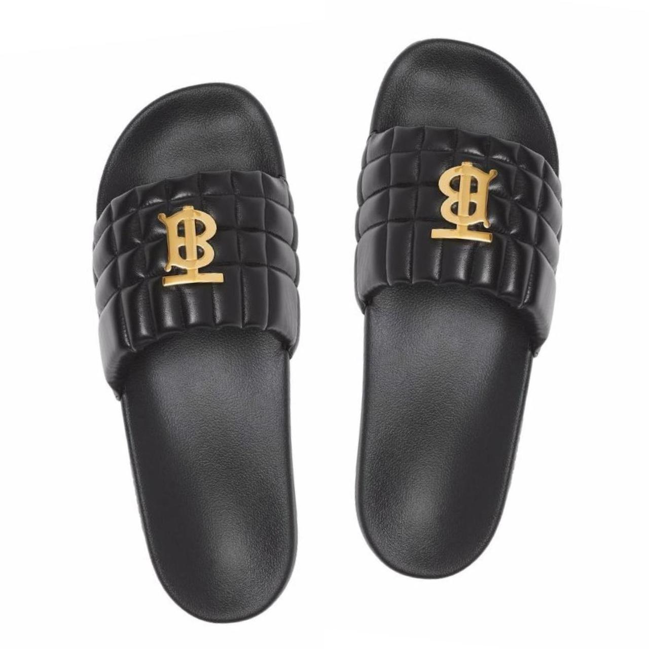 Burberry TB Monogram Slides / Burberry Furley TB | Depop