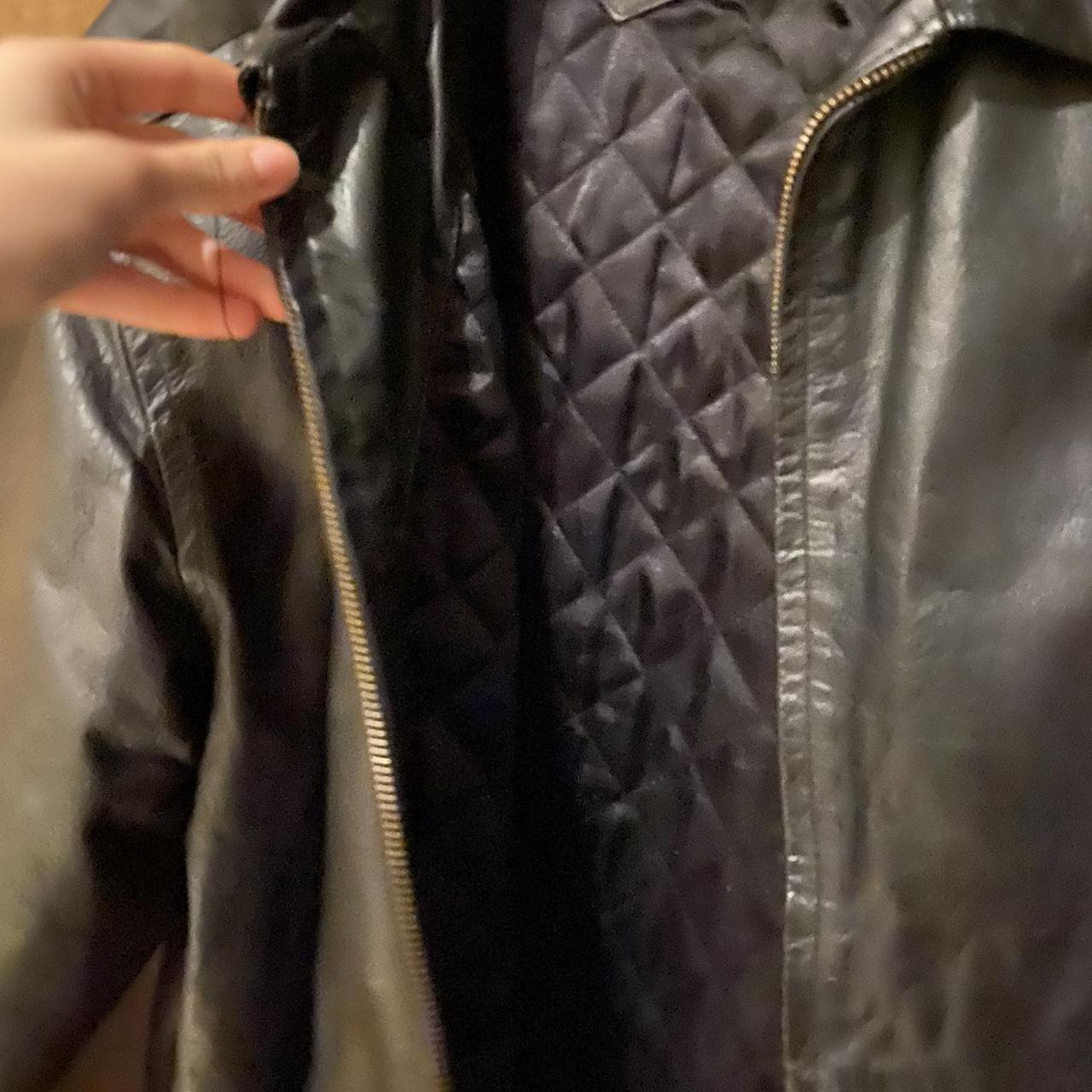 Genuine leather jacket .Size medium Depop