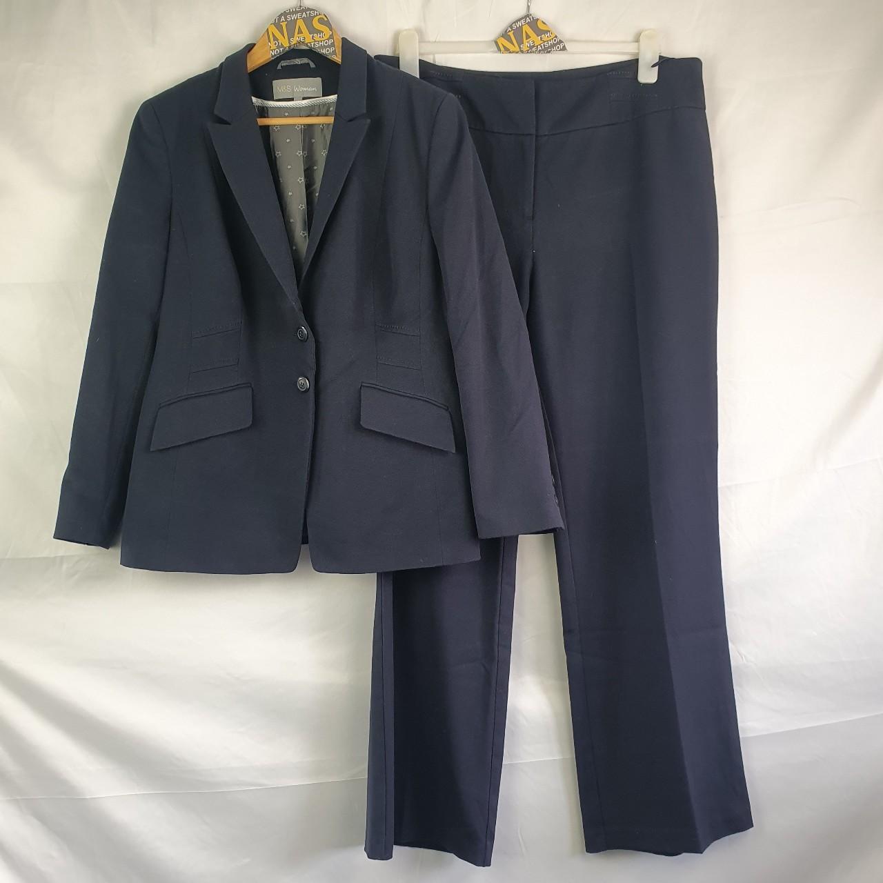Marks & Spencer Women's Navy Suit Depop