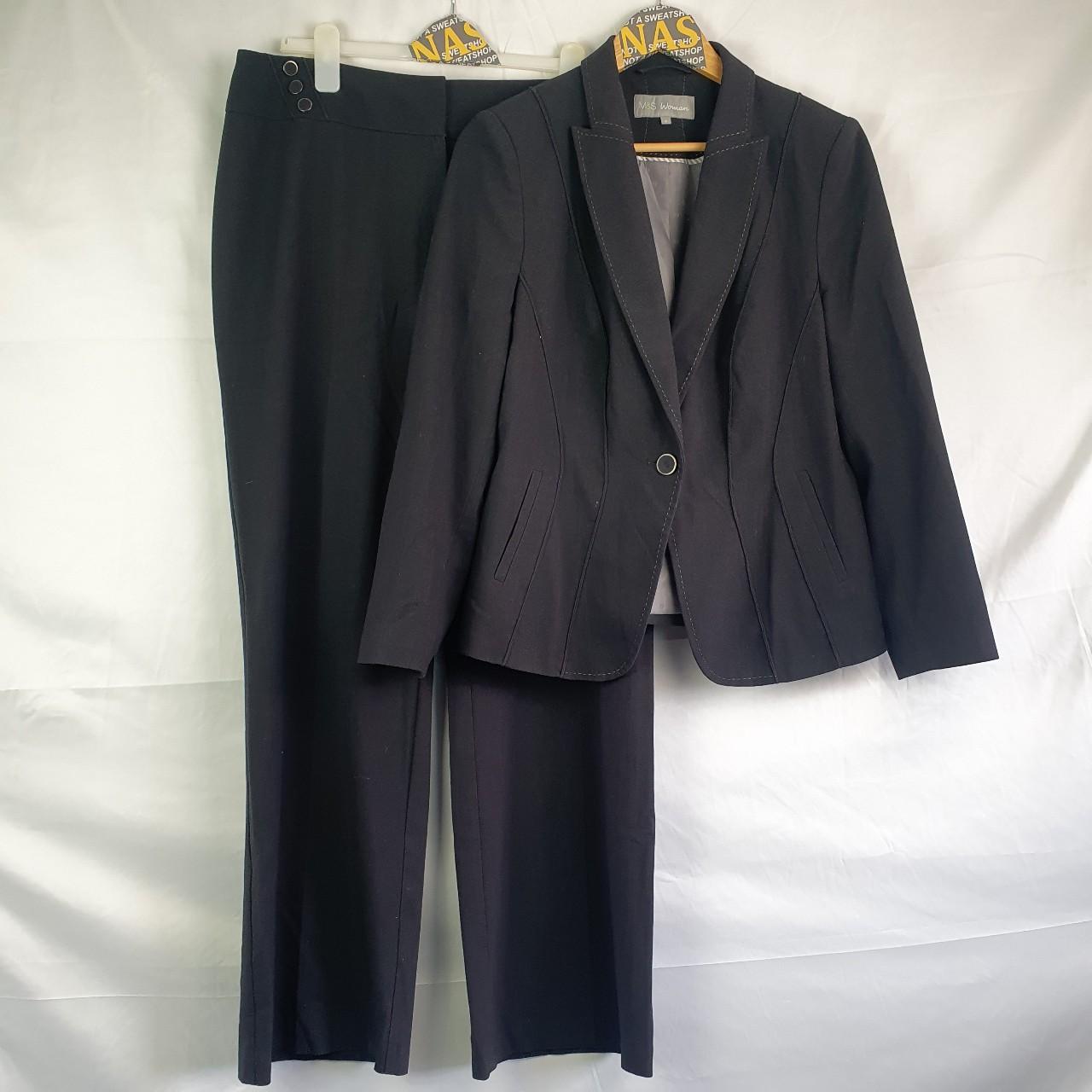 Marks & Spencer Women's Black Suit Depop