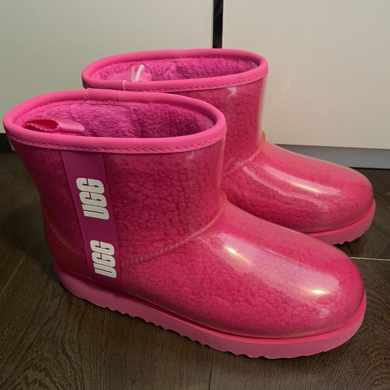 Pink UGG Clair classic mini waterproof Size 6 I’m a... - Depop