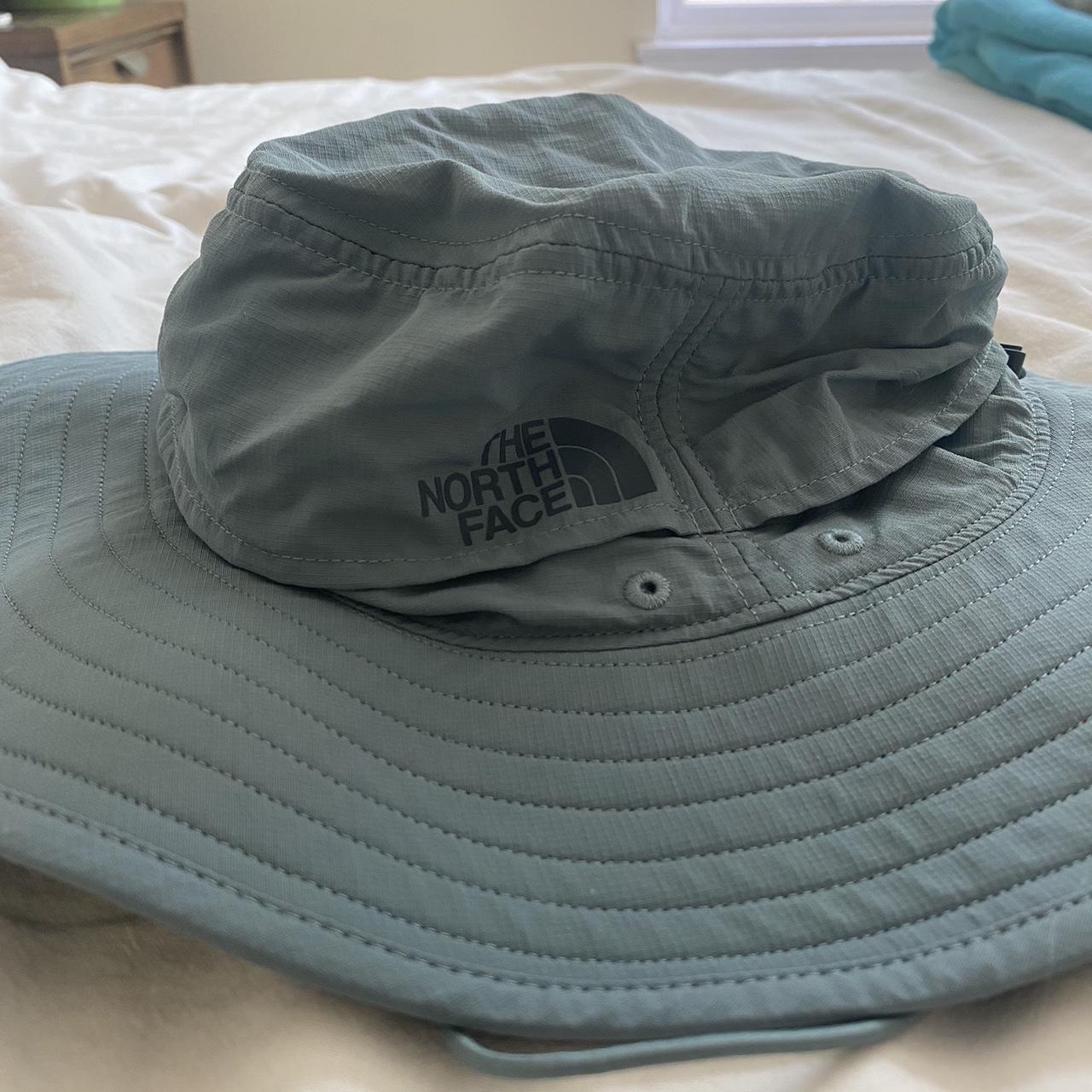 North face brimmer hat small goblin blue Size small - Depop