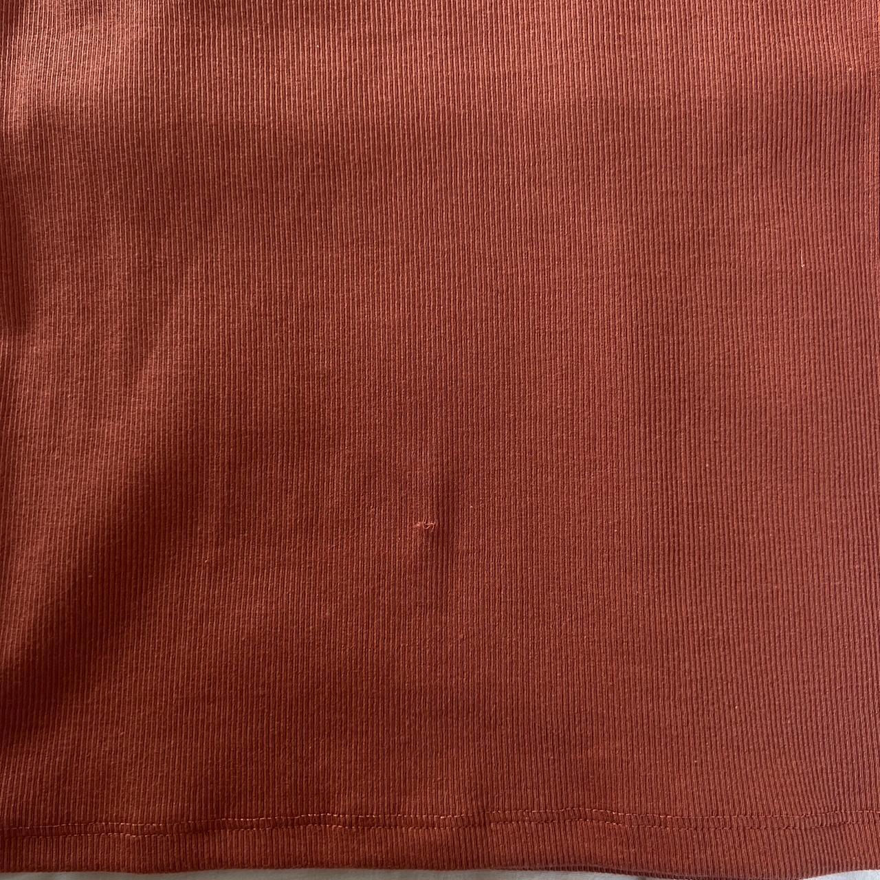 Cotton On Women's Orange and Cream T-shirt (5)