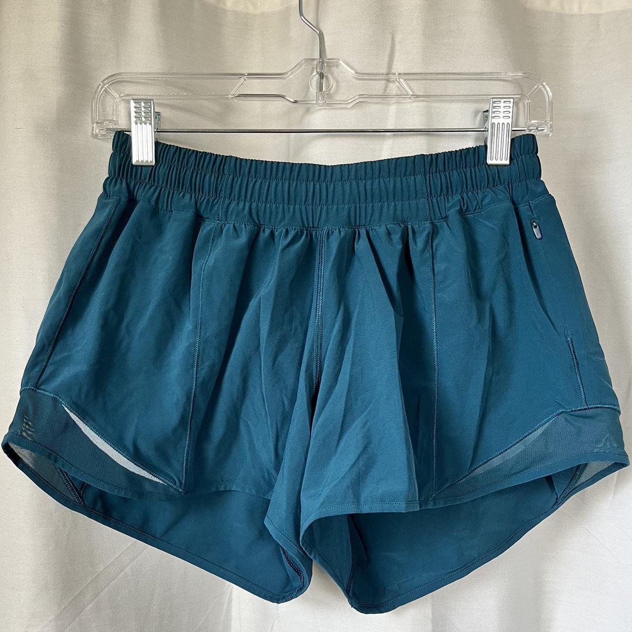 Lululemon Blue Athletic Shorts Size: Says 6 (I’m a... - Depop
