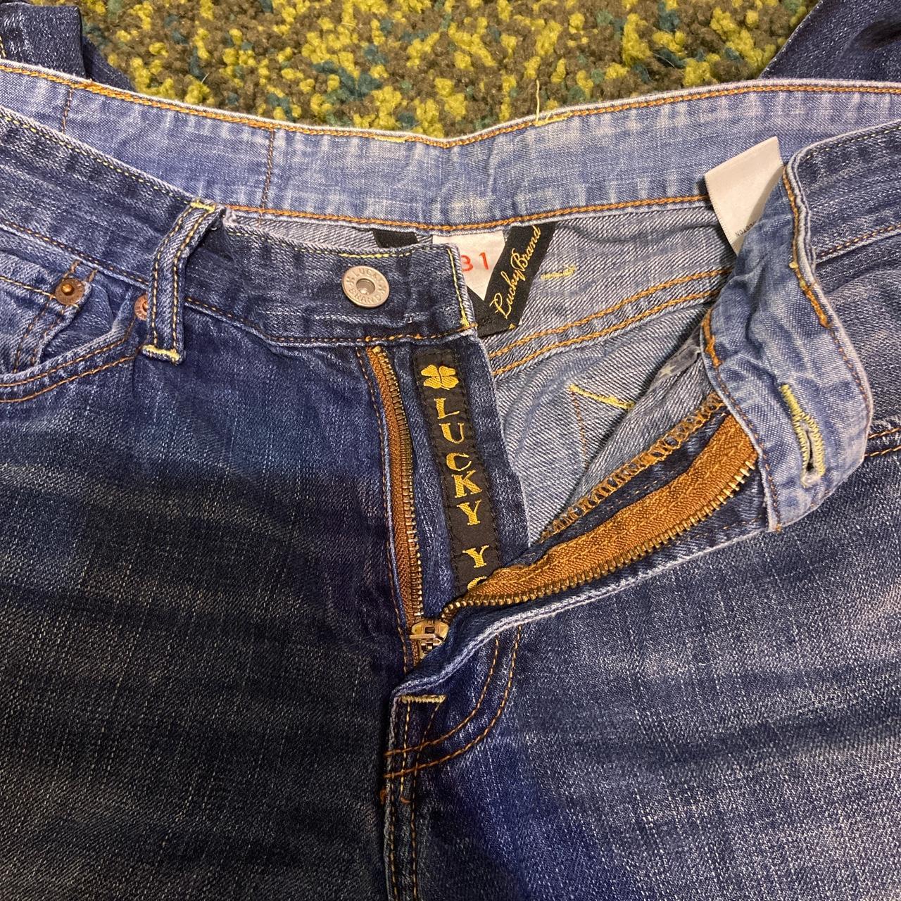 Darker wash vintage lucky jeans size 31 - Depop