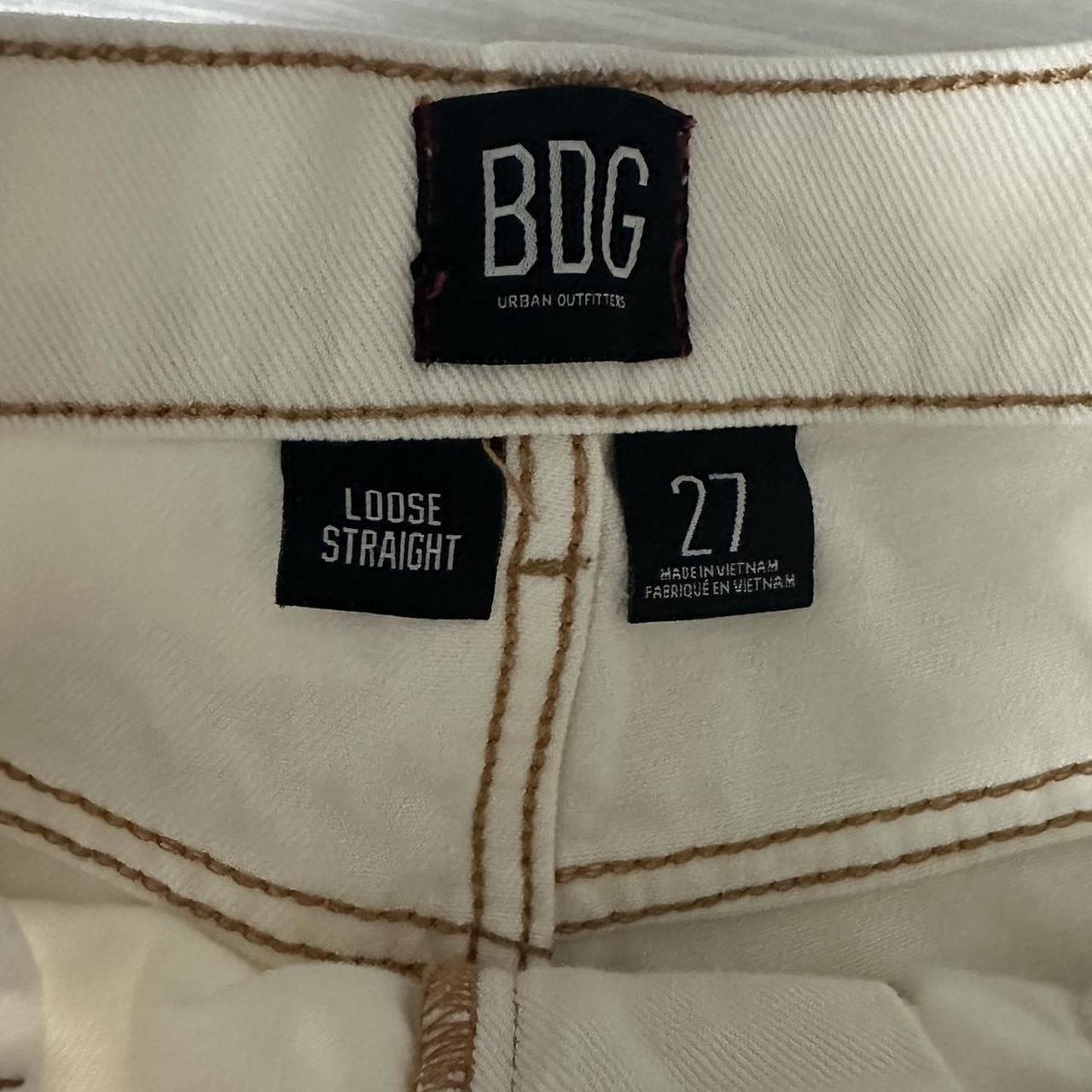 BDG Loose Straight Jean – Destroyed Ivory Denim