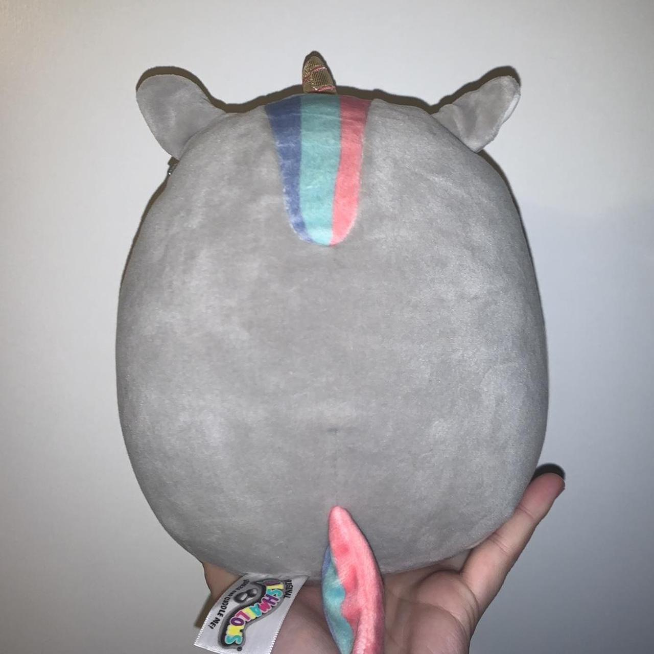 Squishmallows Grey and Pink Stuffed-animals | Depop