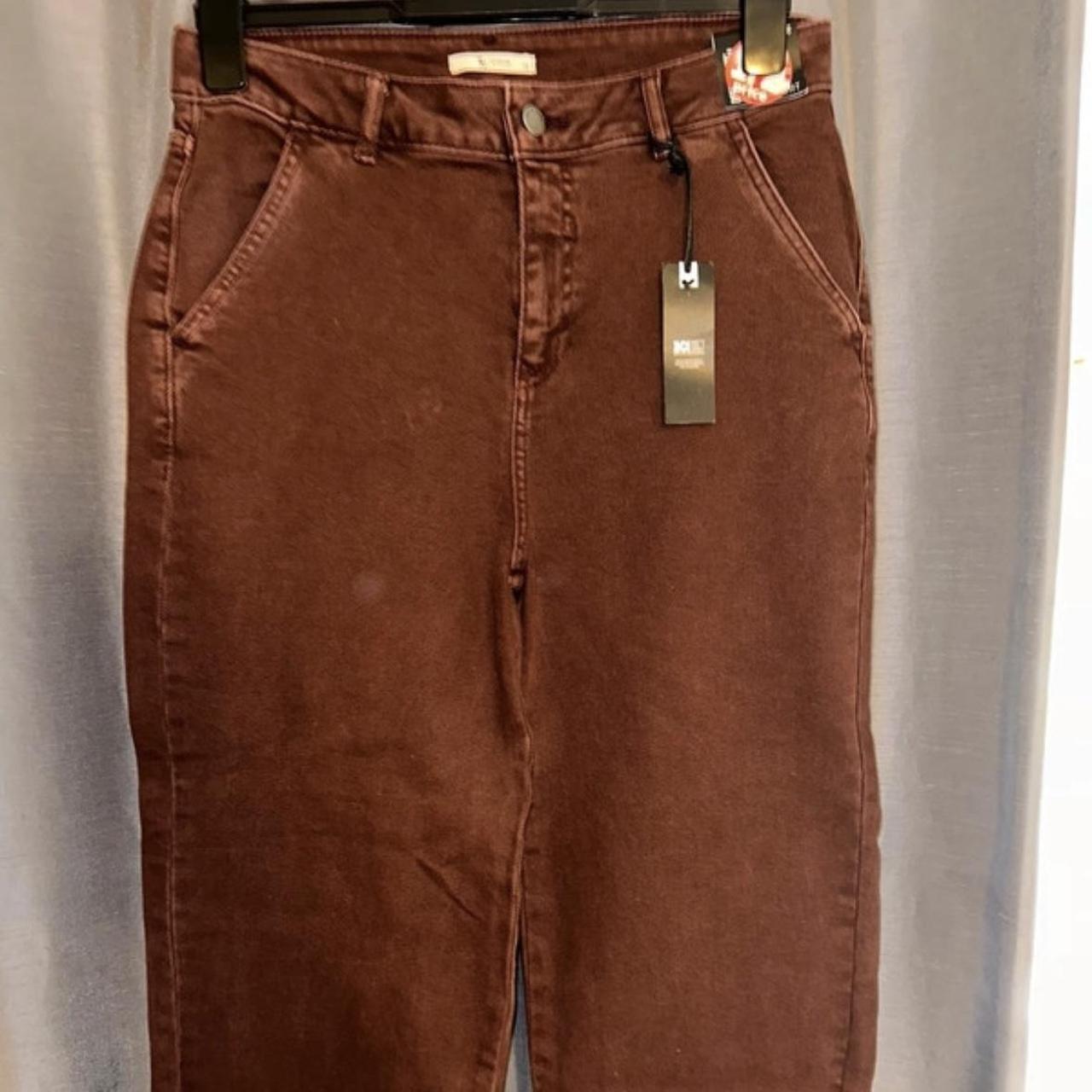 Brown Straight Leg Jeans Size 12 uk womens Brand new... Depop