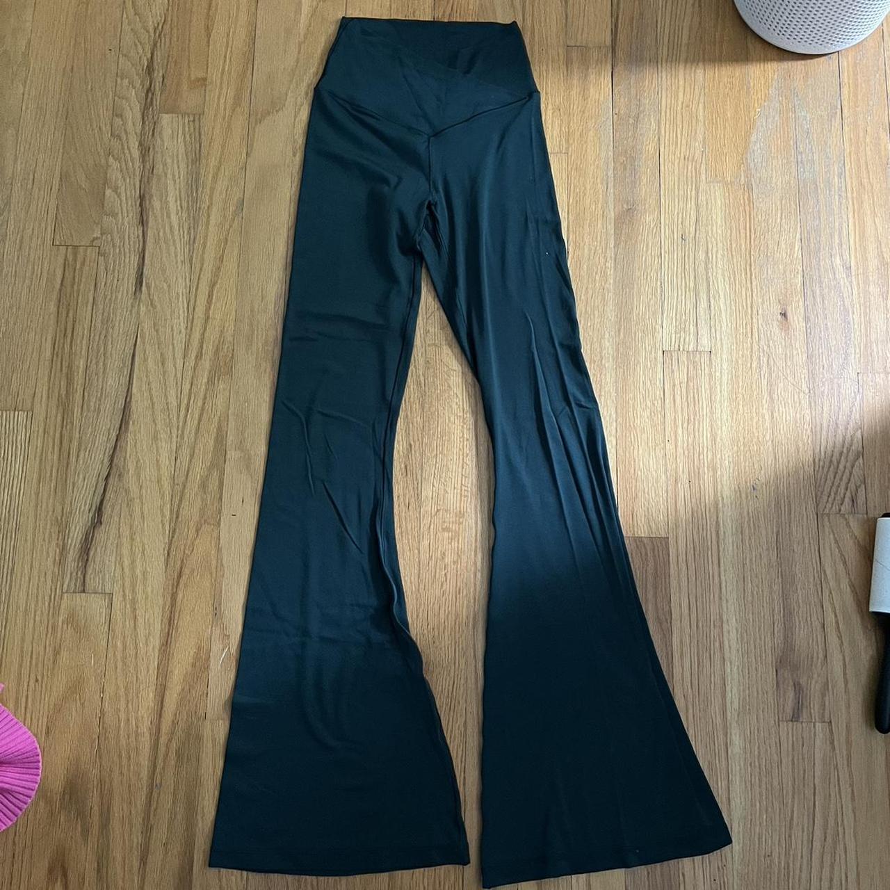 aerie crossover flares in dark green Depop