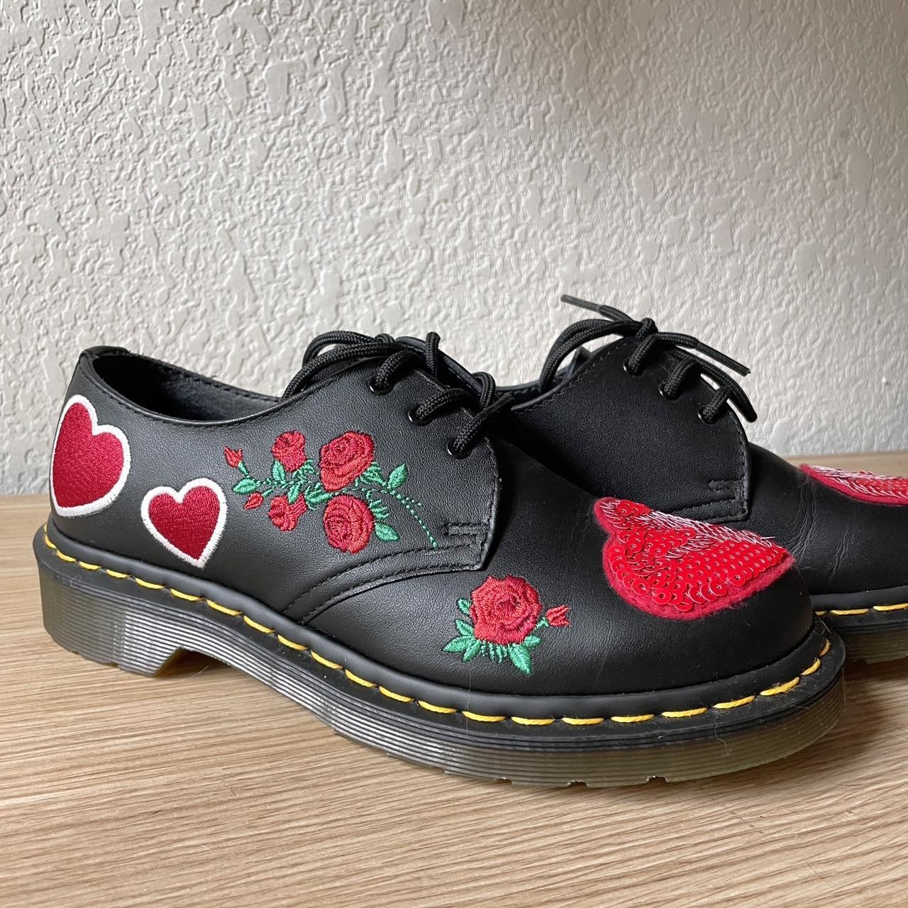 Super rare lazy oaf x doc martens embroidery sequin. Depop