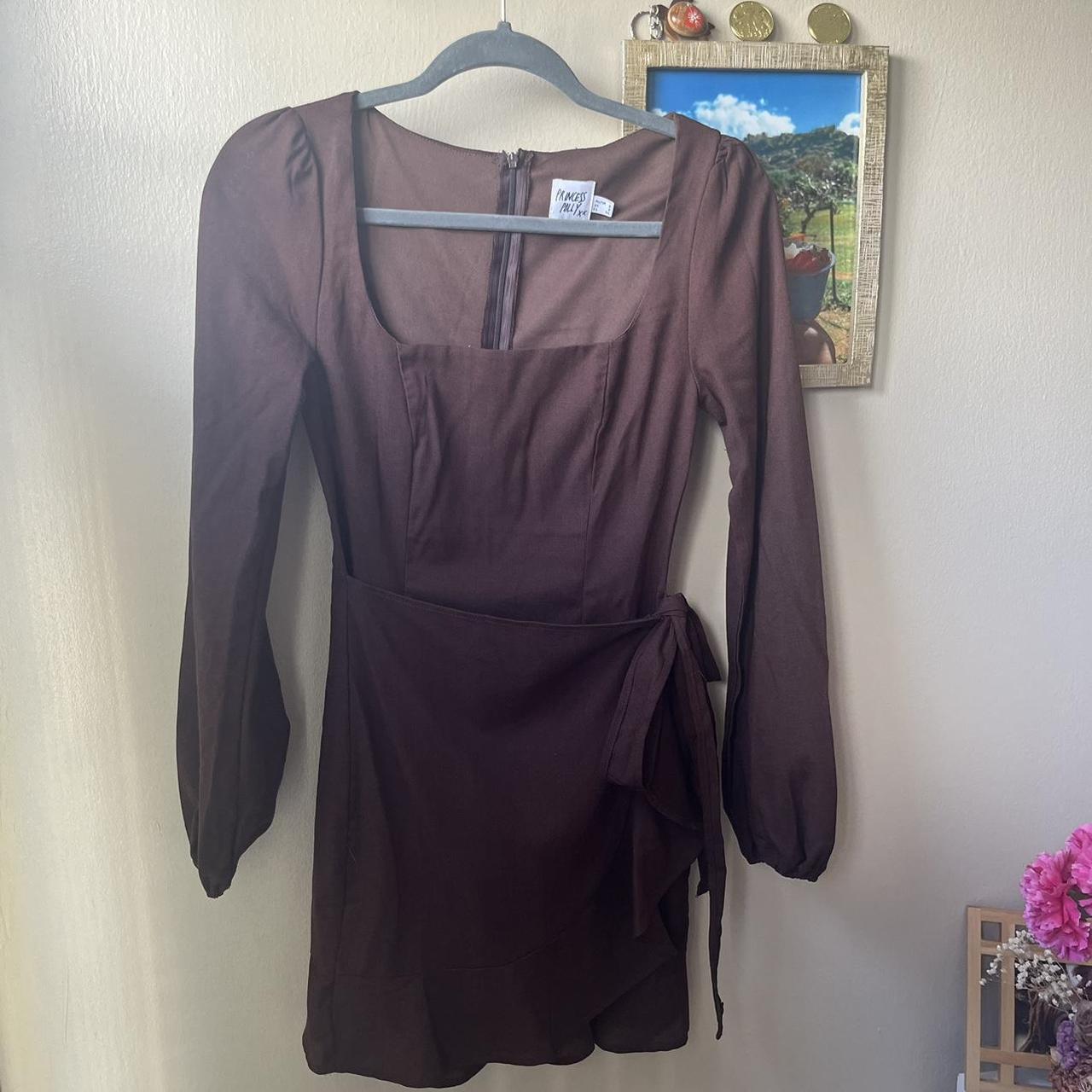 Princess Polly Women's Brown Dress Depop