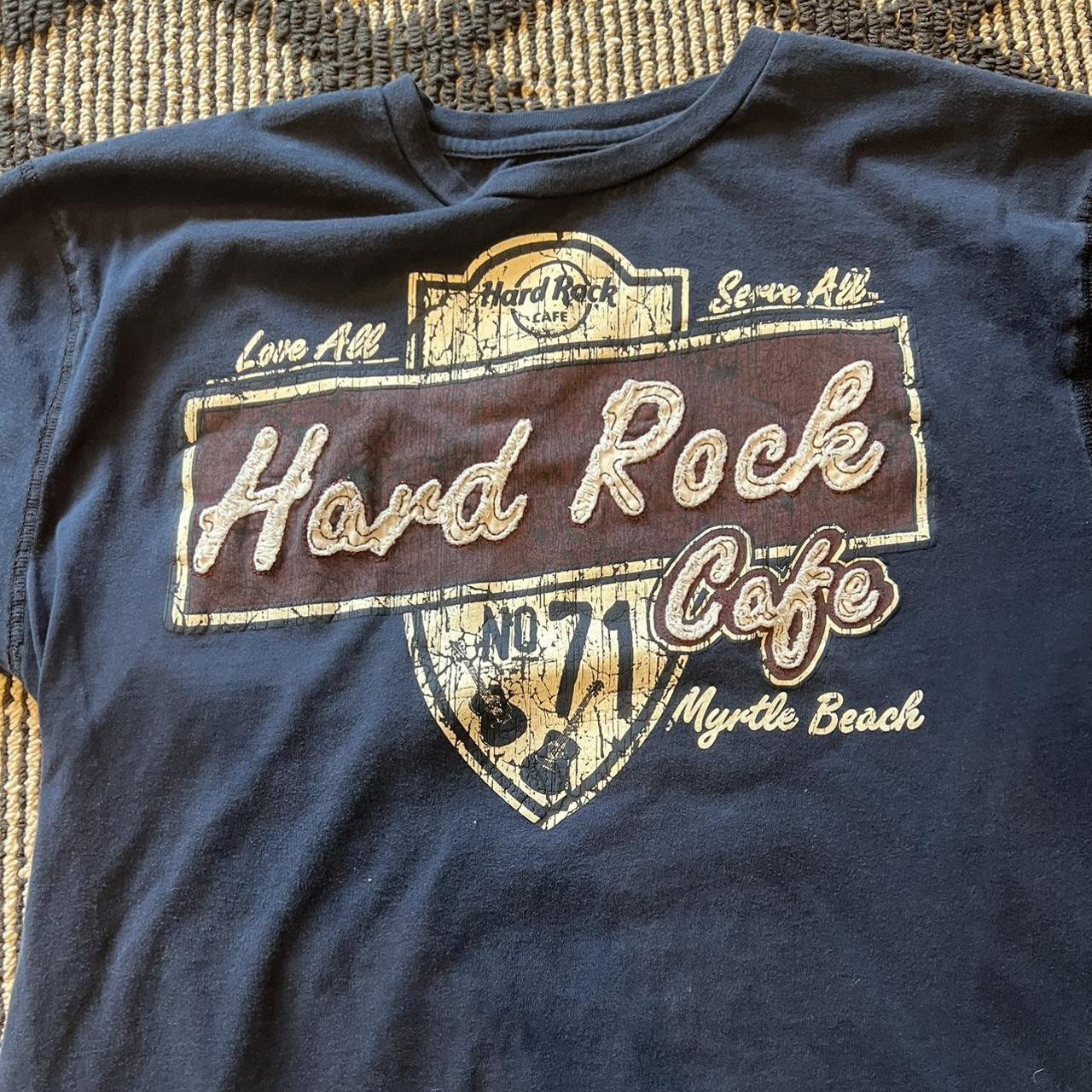 Hard Rock Cafe T Shirt Deutschland Hard Rock Cafe Men's Navy T-shirt | Depop