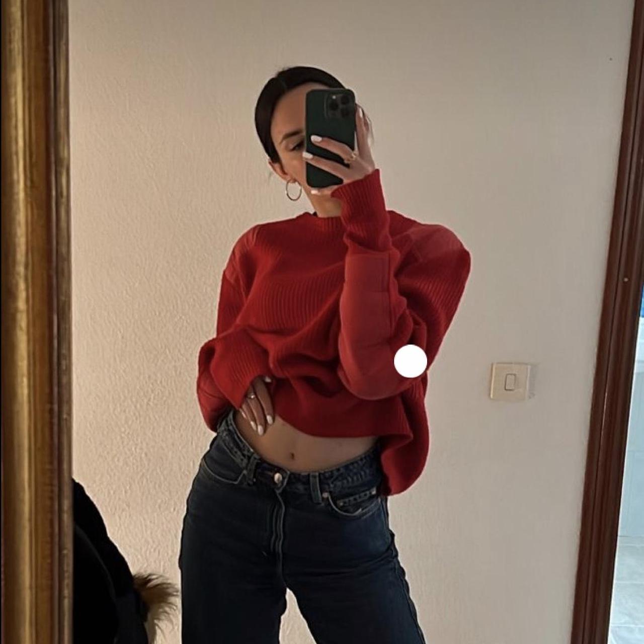 Red Half Zip Sweater ️ ️‍🔥 Super Soft Perfect For Depop