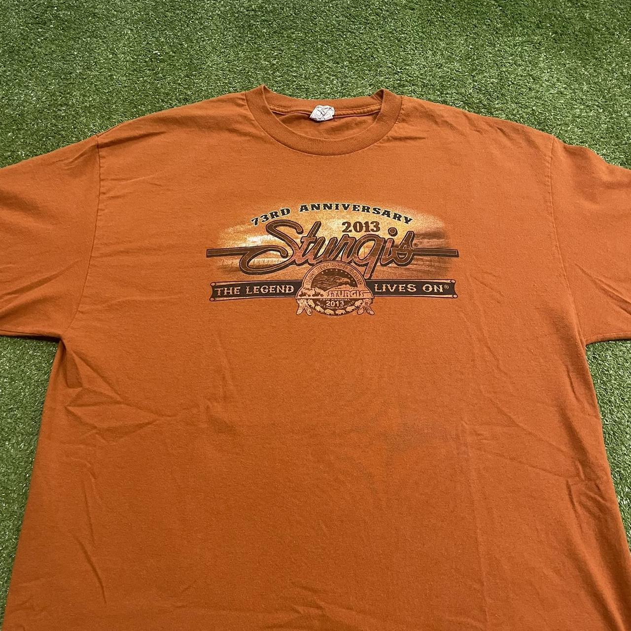 American Vintage Men's Orange T-shirt | Depop