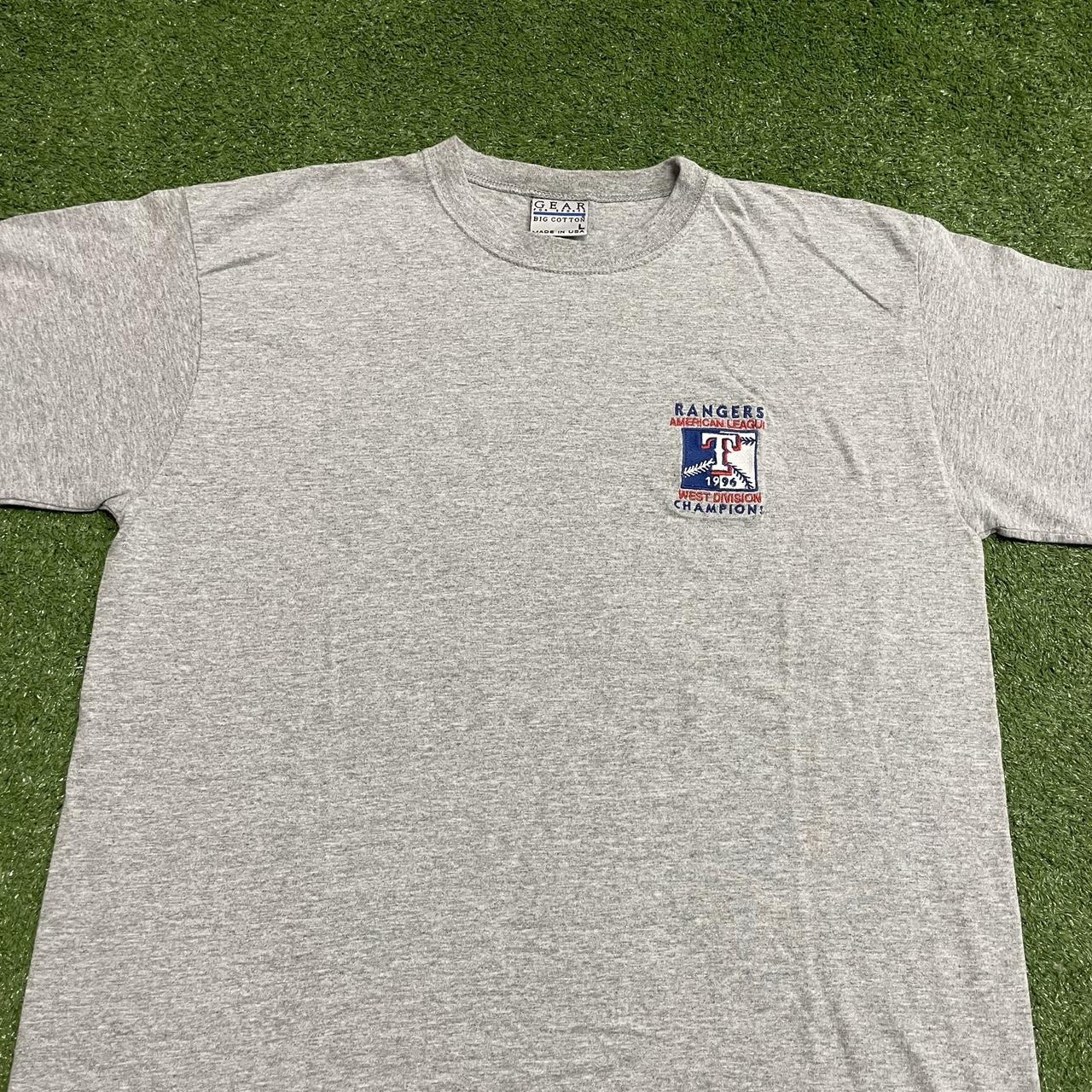 Texas Rangers T-Shirt Size L MLB Genuine Merchandise Embroidered Vintage