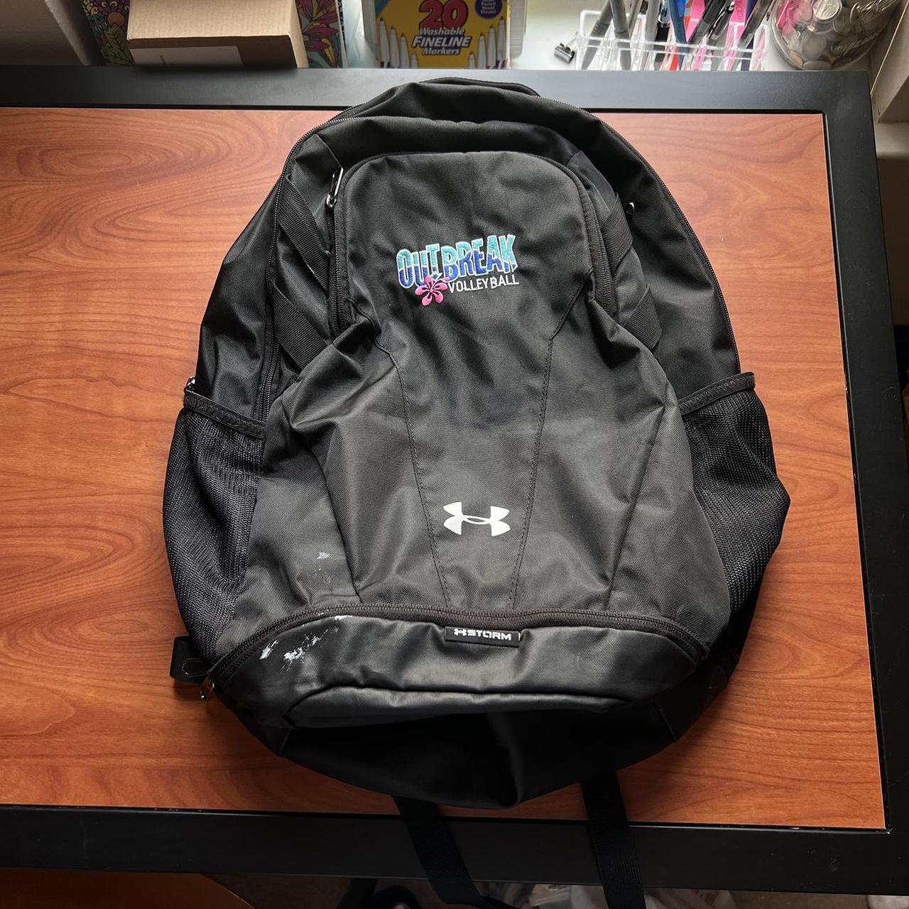 pink under armor backpack - Depop