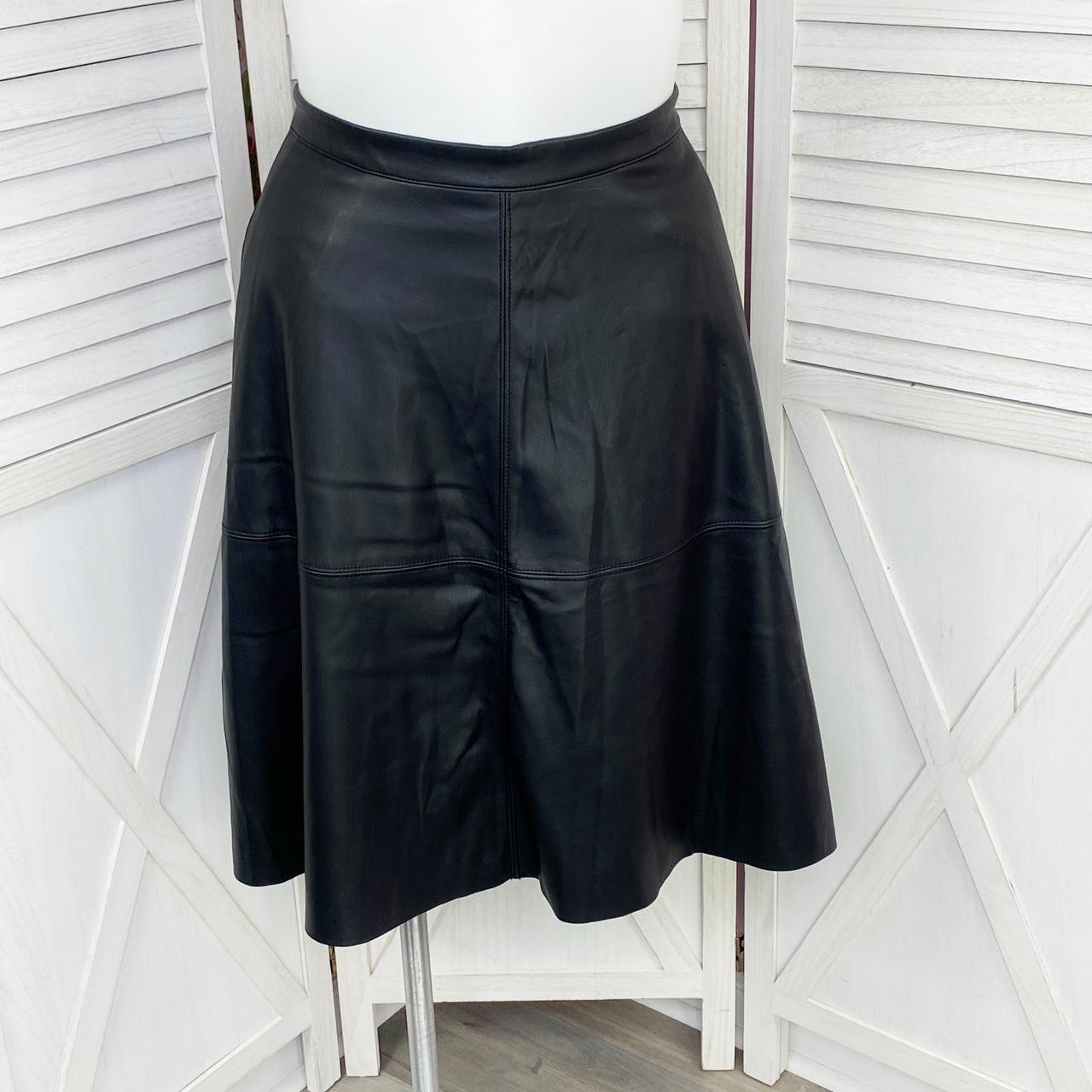 White house black on sale market leather skirt