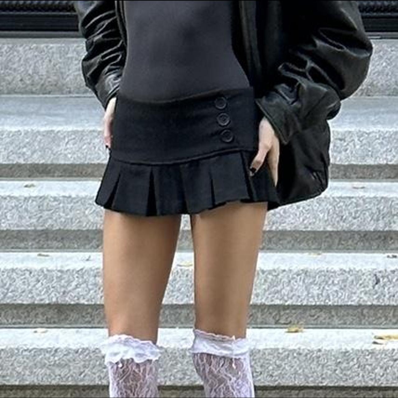Danielle Guizio black mini skirt Depop