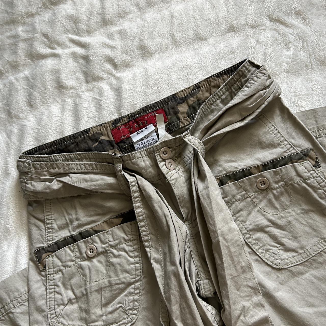 YMI Jeans Women's Khaki and Green Trousers Depop